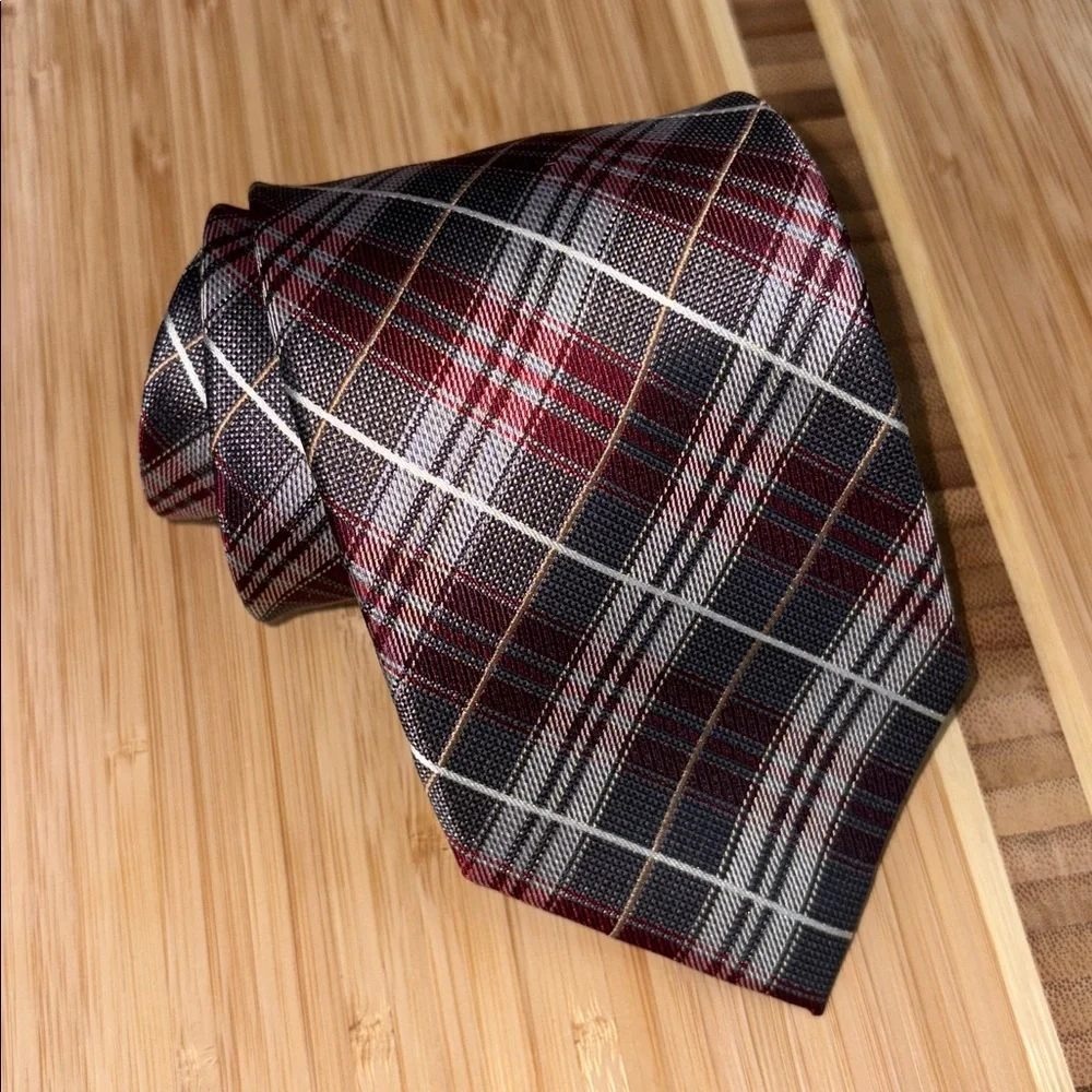 Pronto Uomo Plaid Neck Tie